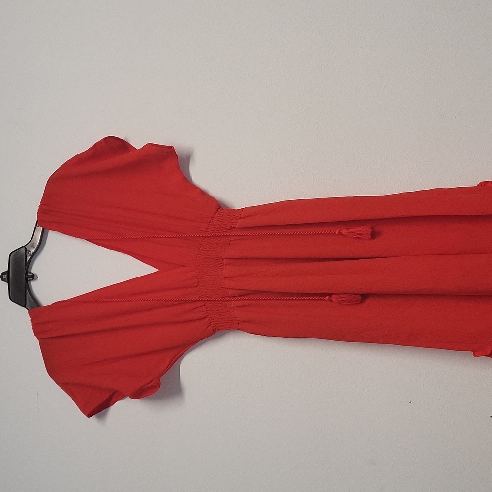 Flying tomato dress bright red dress